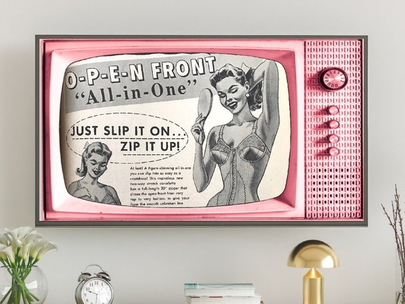 Samsung Frame TV Art Corset Advertising Vintage Retro Pink - Etsy