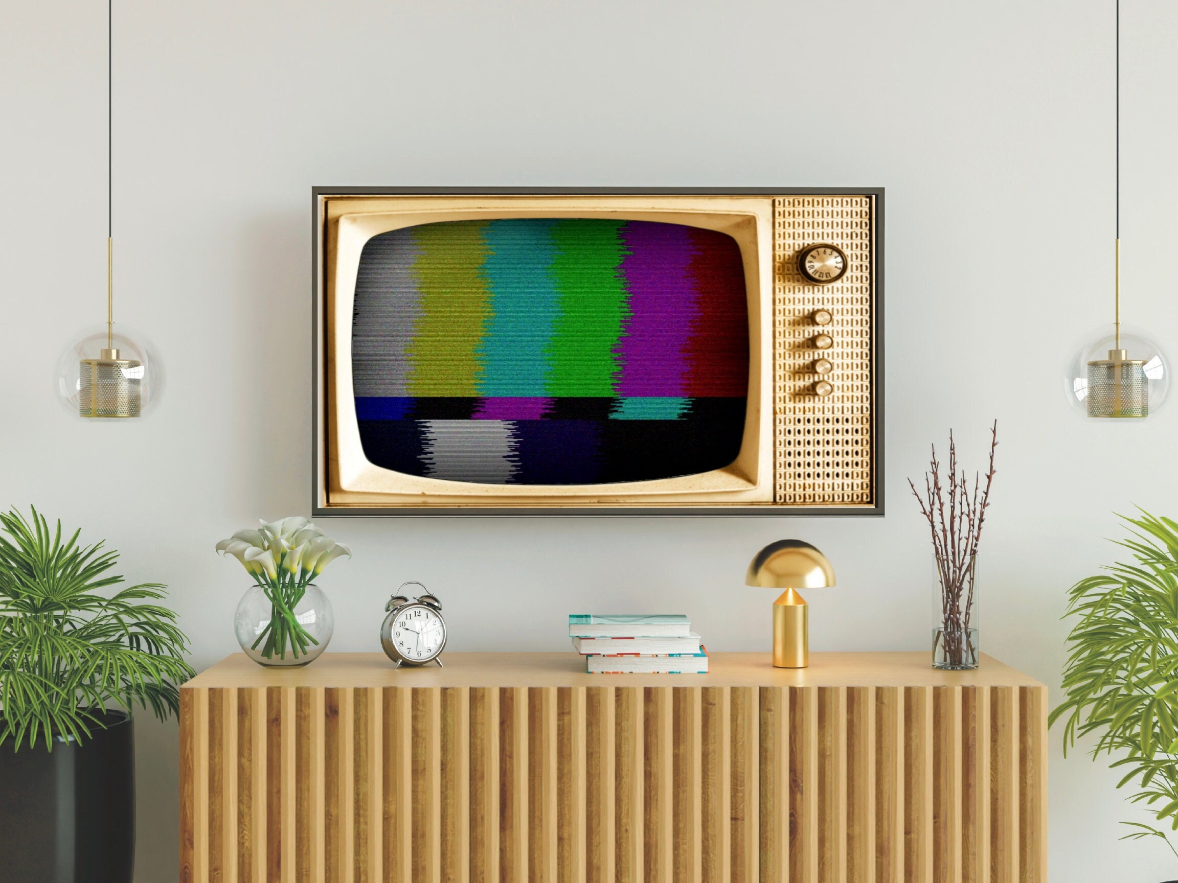 Samsung Frame TV Art Video Vintage Static Tv Screen 527 - Etsy