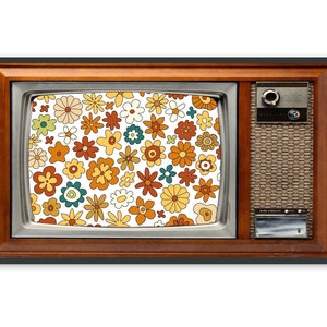 Vintage Samsung Frame TV Art, Groovy Retro 1970s Home, #17 Digital Download plus Free Bonus Image