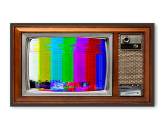 Vintage Samsung Frame TV Art, Retro Tv Static Art, 4K Tv Ambient Background Image, #487 Digital Download