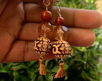 Red Jasper Gemstone Earrings