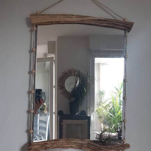 Mirror shops wooden frame