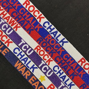 Handmade Beaded Purse Strap, Beaded Bag Strap, College Purse Strap, GameDay Straps, Rock Chalk, TCU, War Eagle