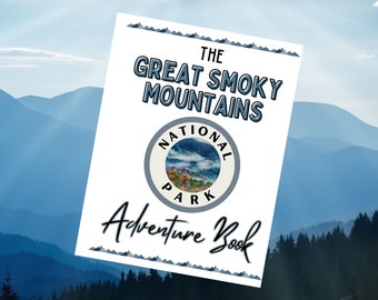 El libro de aventuras del Parque Nacional Great Smoky Mountain / Libro de trabajo para niños / Descarga digital / Actividad de paseo en coche