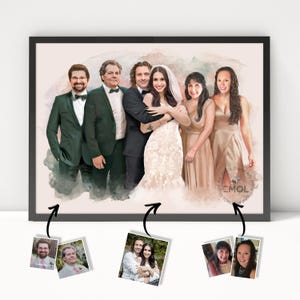 Realistic Merge of Different Photos, Birthday Gift, Wedding Gift, Combine Photos, Add Deceased Person to Photo, Bridemaid gift