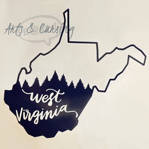 West Virginia Mountain Decal