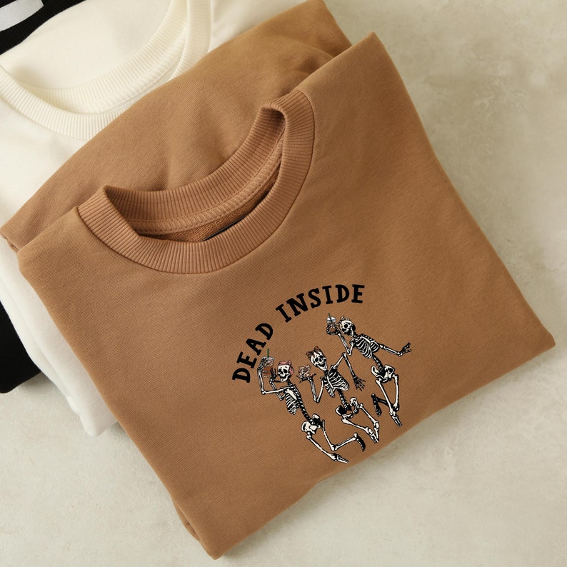 Död inuti skelettkaffe PNG | Sublimerings-T-shirtdesign (digital nedladdning) bild 7