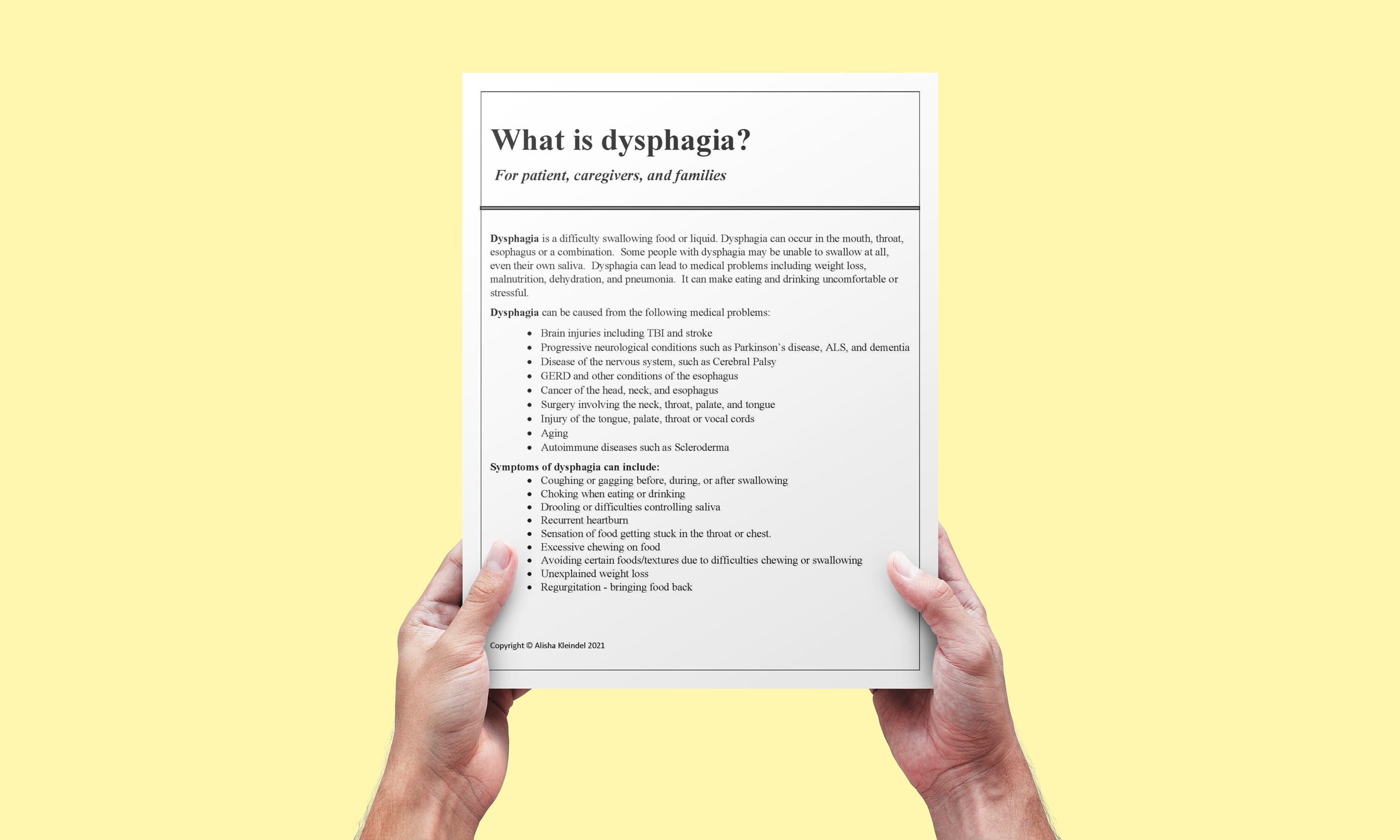 SLP Handout Bundle, Dysphagia Aphasia Dysarthria Apraxia GERD LPR ...