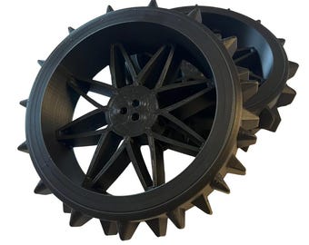 Replacement Drive Wheels Compatible with Bosch Indego 300 350 400 500 700 – Set of 2 3D-Printed Off-Road Rear Wheels