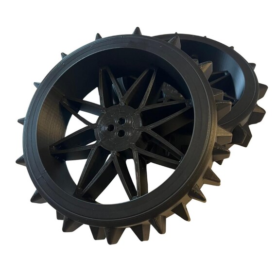 2X Replacement Front Wheels For Bosch Indego 300, 350, 400, 500, 700 Robot Mowers - 3D Printed