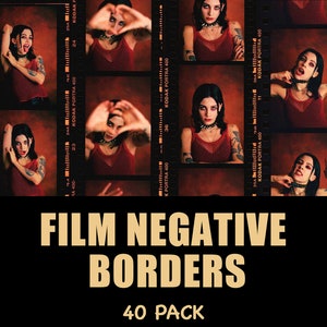 40 Film Frame Negative Borders (Kodak and more) Pack 1