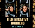 35 Film Frame Negative Borders (Kodak and more) Pack 2