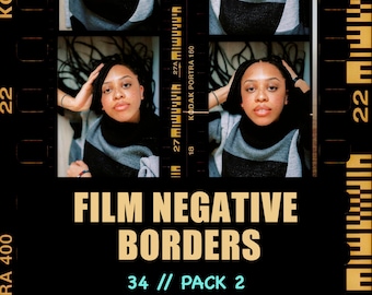 35 Filmrahmen Negative Borders (Kodak und mehr) Pack 2