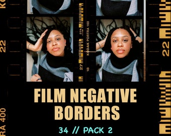35 Film Frame Negative Borders (Kodak and more) Pack 2