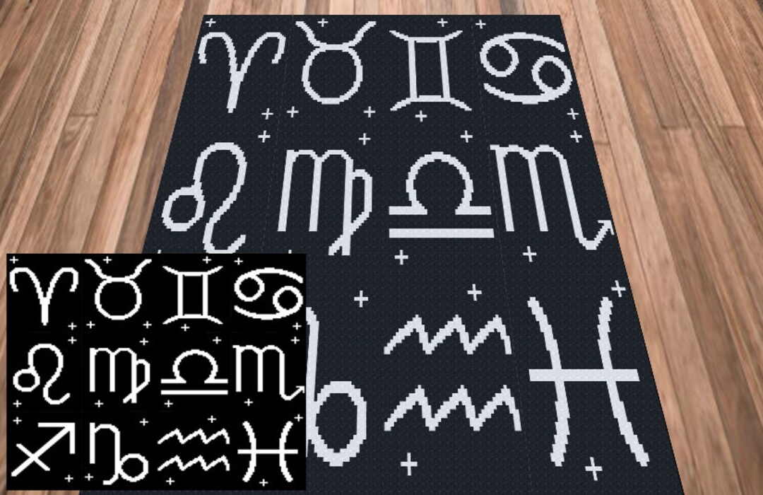 Star Sign C2c Crochet Pattern - Etsy