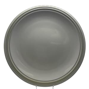 Assiette à découper 13&quot; Cappuccino en grès de Pfaltzgraff Tan clair et vert Rings France