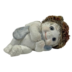 Vtg Dreamsicles &quot;Cuddling Cherub&quot; Angel Cherub #DZ013 Signed Kristin 1994 1.5&quot; H