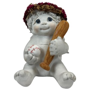 Vtg Dreamsicles &quot;All Stars - Baseball&quot; Angel Cherub #11073 Signed Kristin 2000