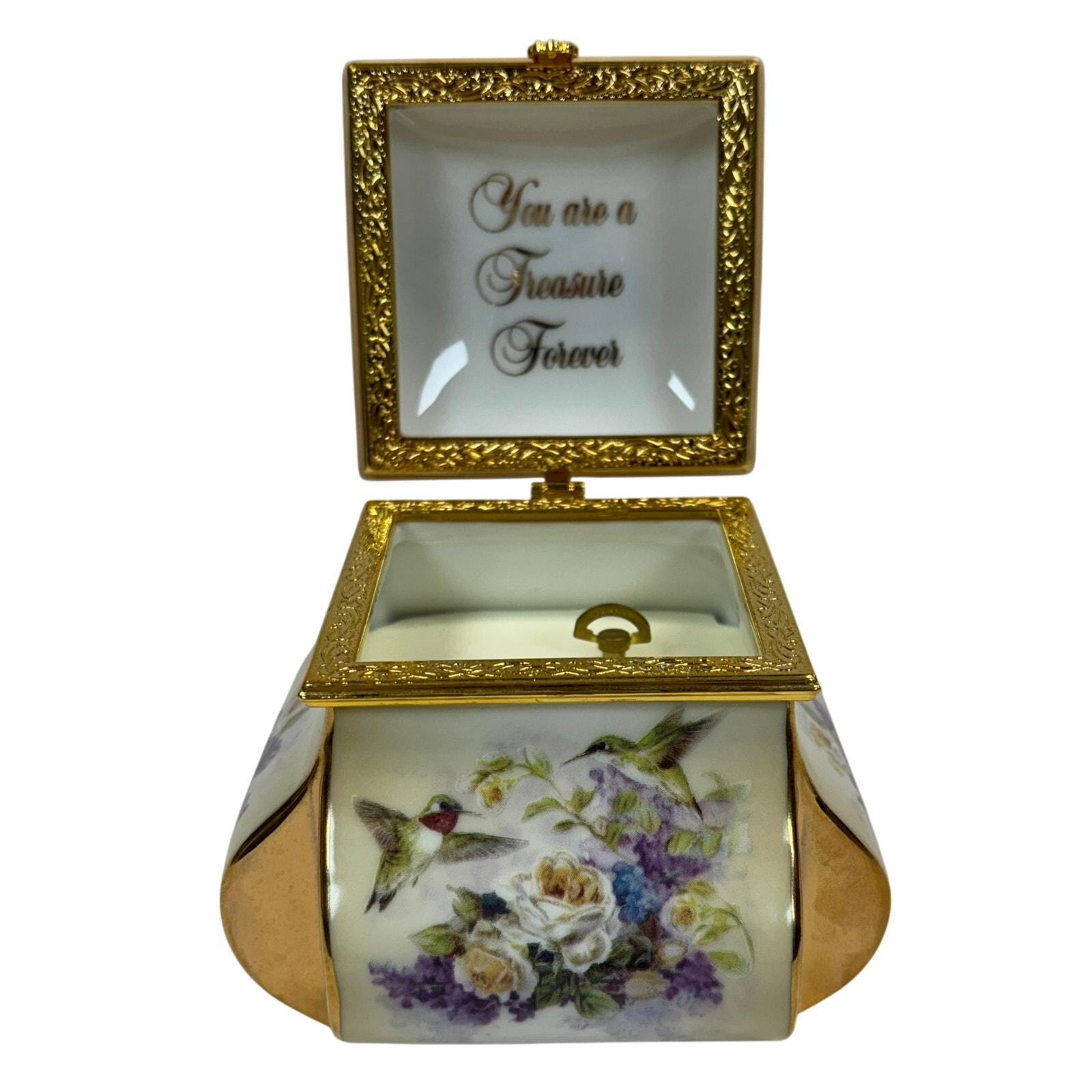 Crown Jewels Delicate Treasures Heirloom Porcelain Music Box
