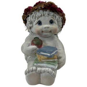 Vtg Dreamsicles &quot;A Is For Apple&quot; Angel Cherub #11175 Signed Kristin 1999 2.5&quot; H