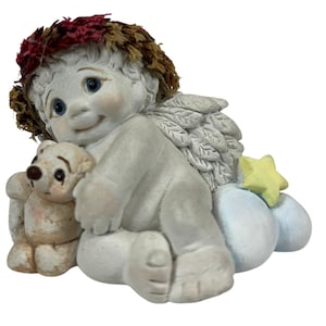 Vintage Dreamsicles &quot;Cuddle Up&quot; Angel Cherub #DC324 Signed Kristin 1997 1.75&quot; H