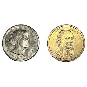 1ドル硬貨　スーザン　希少価値の高いワイドリムと通常版のセット 1979 p susan b anthony dollar - Etsy 日本