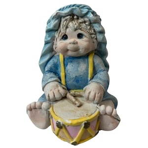 Vtg Dreamsicles &quot;Little Drummer Boy&quot; Angel Cherub #10479 Signed Kristin 1999 READ Condition