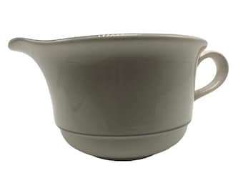 LENOX For The Grey Creamer 8 Oz Chinastone Gray Trim USA 2-5/8" H