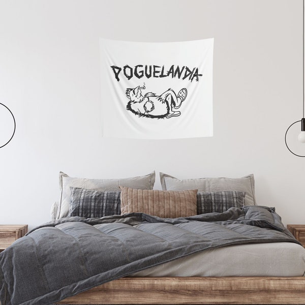 Poguelandia Wall Tapestry - Pogue Life Indoor Tapestry, Poguelandia Merch, OuterBanks Flag, OBX Tapestry, OuterBanks Tapestry, P4L,OBX Merch