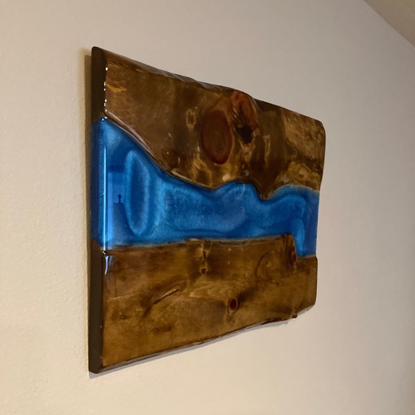 Wood Epoxy Wall Art Etsy