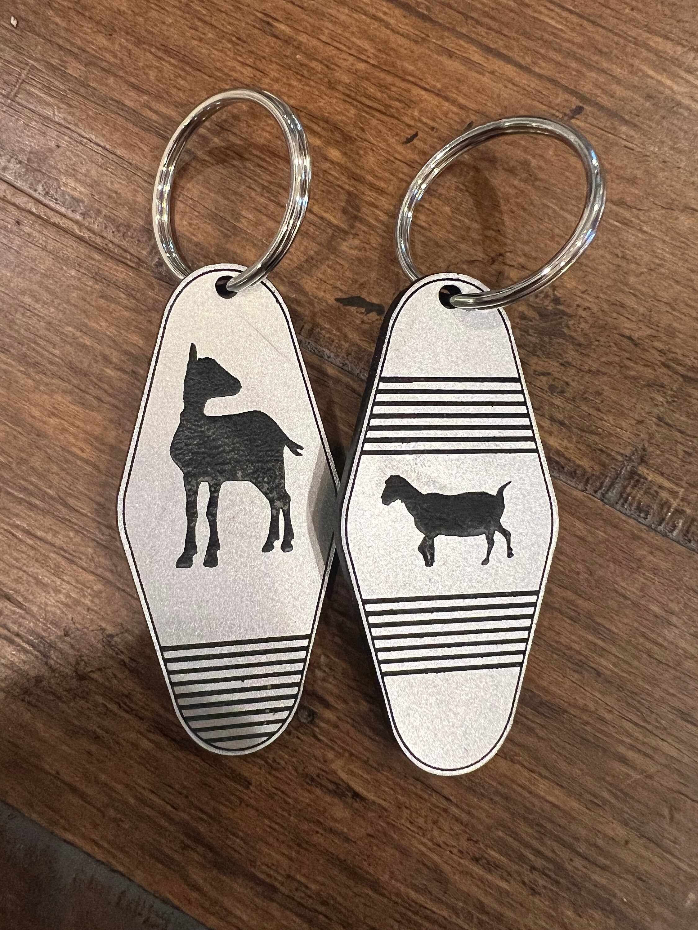 Goat Key Chains, Custom Goat Breed Key Chain, Custom Saying Goat Key ...