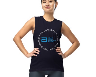 World Major Marathon Unisex Muscle Shirt | Runners Gift | Marathon Tank Top | Finisher Top