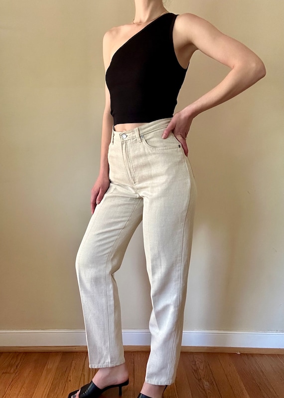 Ralph Lauren High Waist Ecru Pants