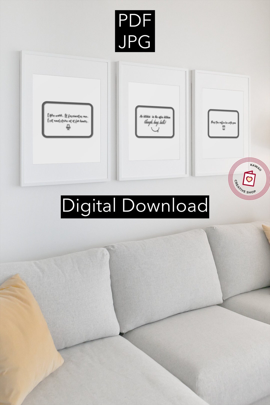 Printable Funny Wall Art for Office Funny Office Kitchen Decor Funny ...