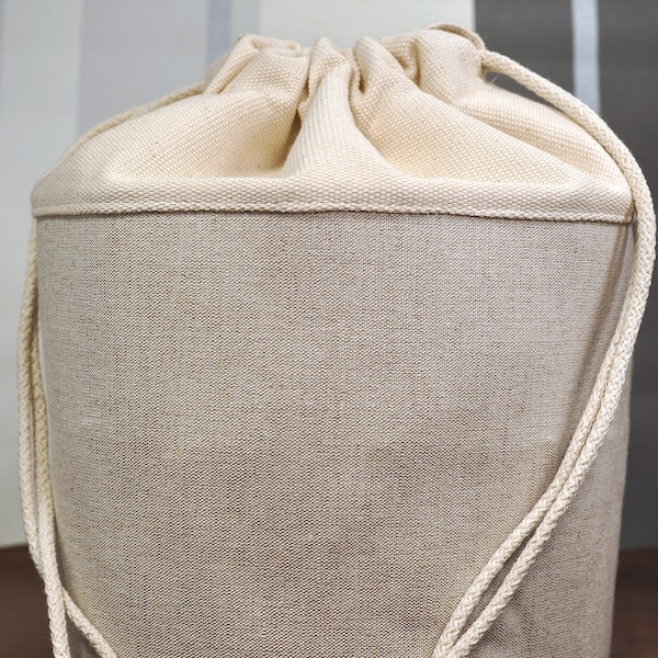 Corbeille à pain, sac à pain à deux couches avec doublure. Panier de rangement, panier à couture, sac de rangement alimentaire