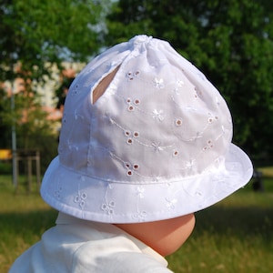 Embroidered Organic Cotton Summer Hat: Lightweight Children&#39;s Cap