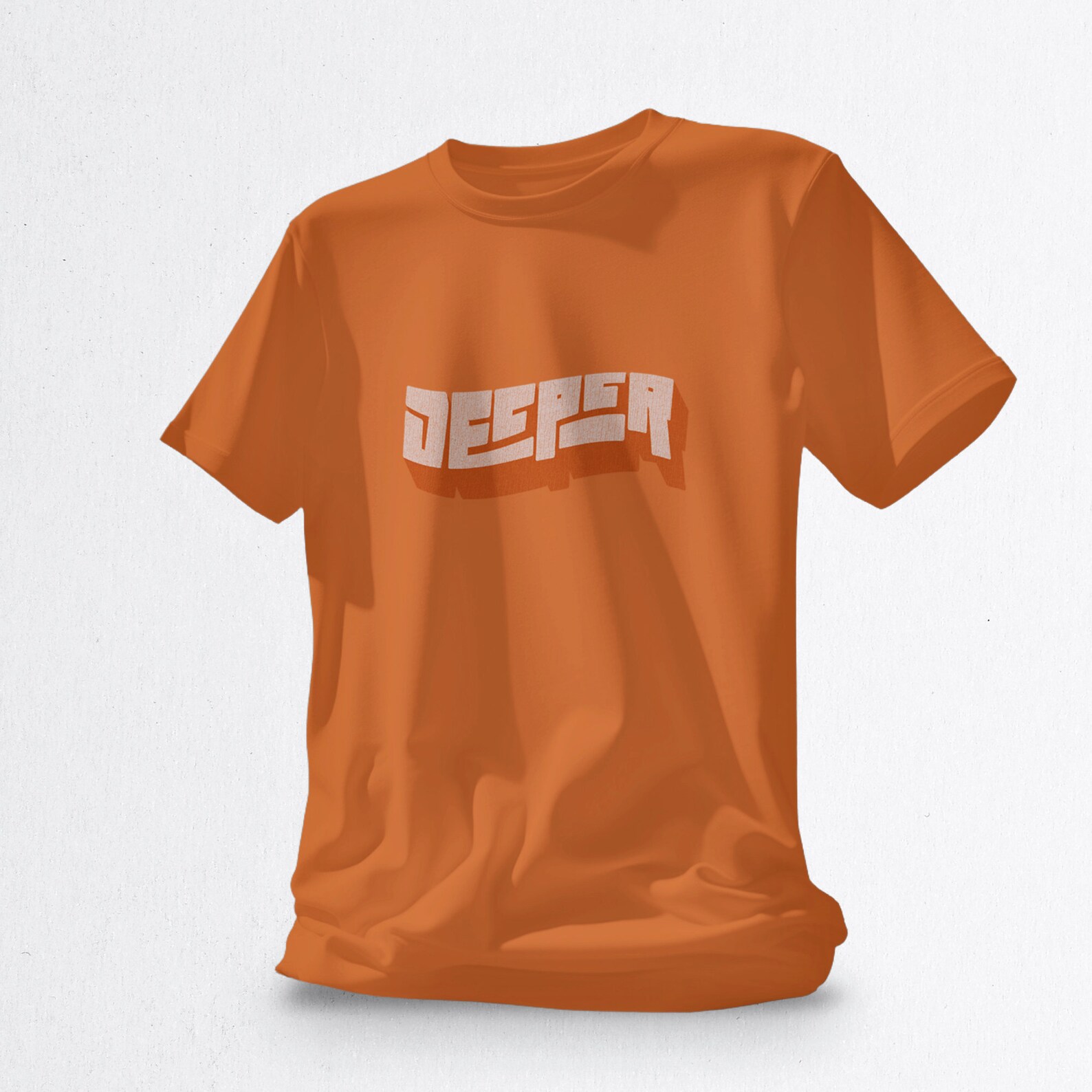 Deeper Queer AF Shirt for Guys Who Go Balls Deep Power Tops w/ Hard Cocks Gay Subs into Deepthroat Blowjobs & Anal Sex Orange