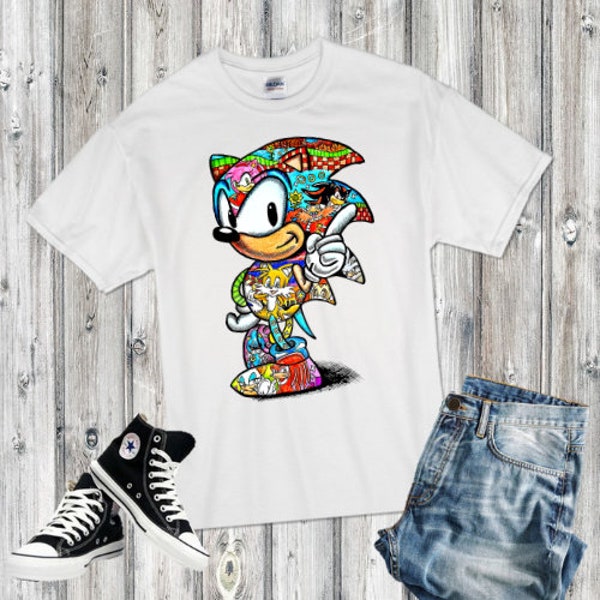 Sonic Shirt, Sonic the Hedgehog Shirt, Sonic vintage, Sonic Lover, Sonic Birthday Gift