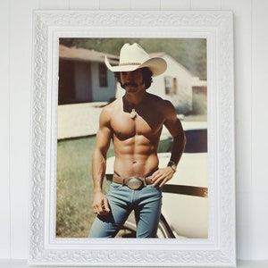 Shirtless Cowboy - Etsy