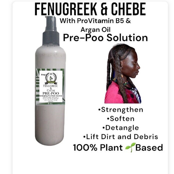 Fenugreek & Chebe Pre-Poo Solution  *New Spray Bottle*