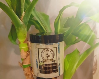 Vegan Bamboo Hair Gel, Firm Hold, Curl Defining, 8oz