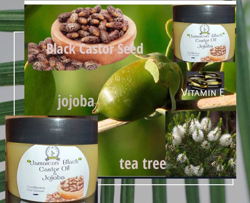 Jamaican Black Castor Oil & Jojoba Conditioning Hair Grease - Etsy Jamaican Black Castor Oil & Jojoba Conditioning Hair Grease - Etsy