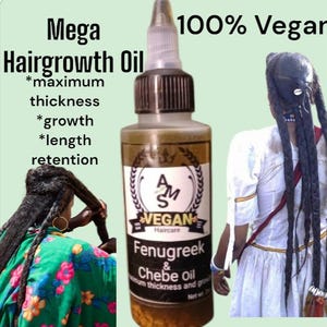 Fenugreek and Chebe Oil by AMS Vegan Haircare