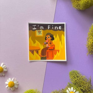 I'm fine meme sticker vinyl