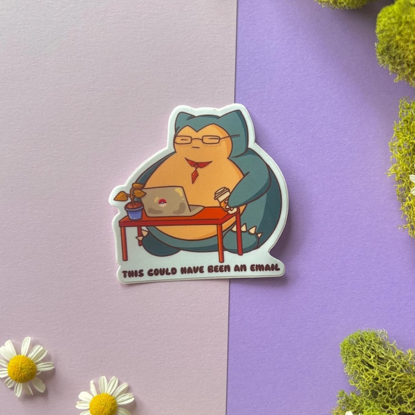 Adesivi carini per picnic a tema Pokémon, adesivo di Snorlax, adesivi kawaii