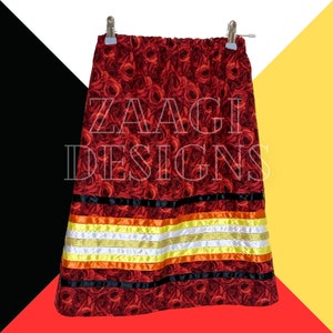 Children's 5Y-6Y Medicine Wheel Inspired Ribbon Skirt