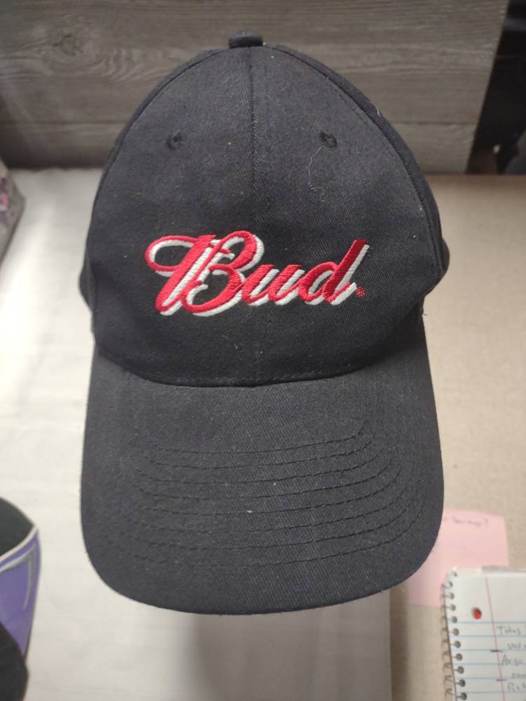 Black budweiser hot sale hat