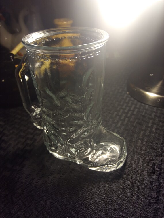 Boot Drinking Glass Etsy