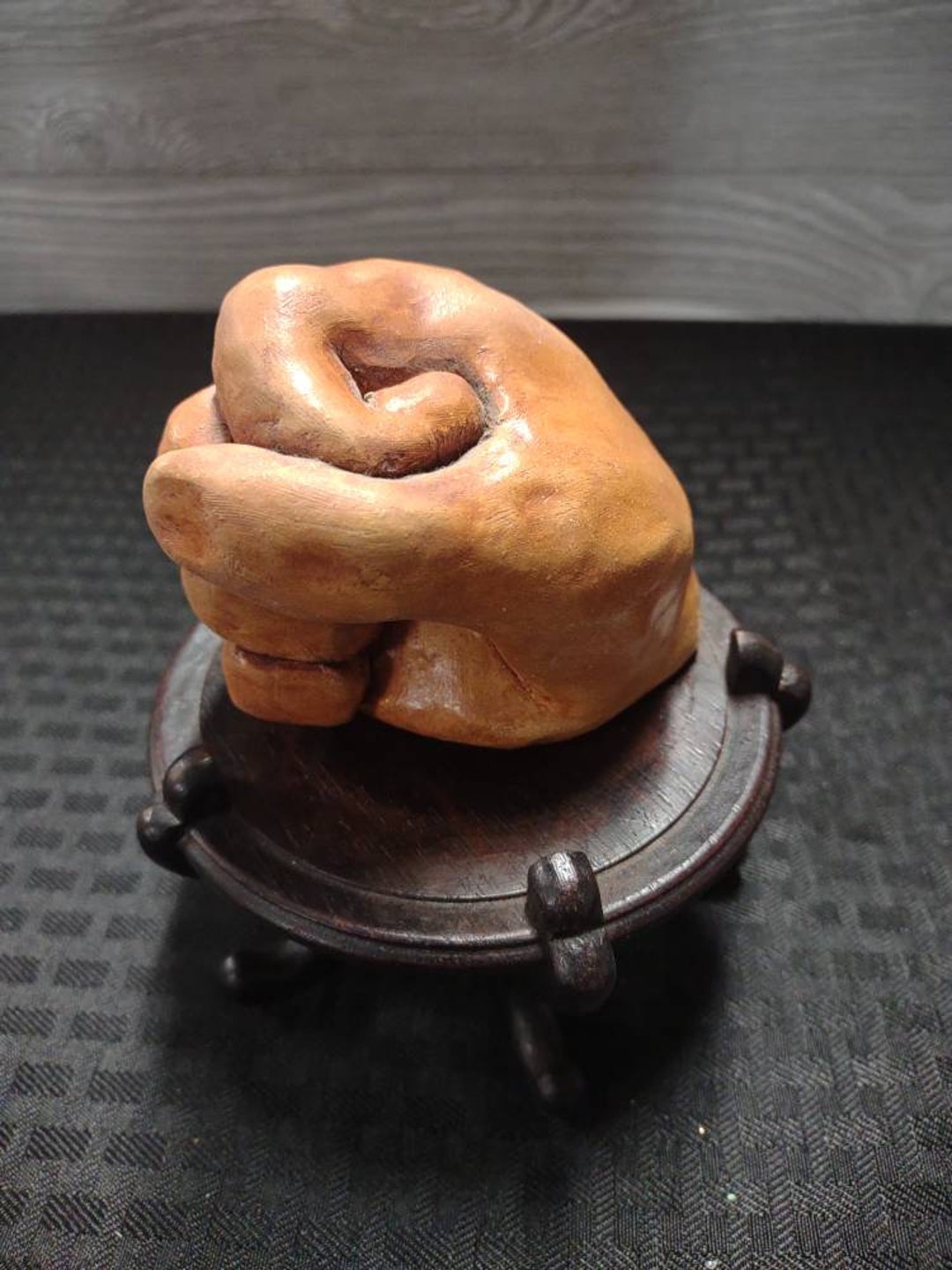The FIST Clay Pottery Statue Etsy