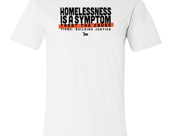 Homelessness is a Symptom black design